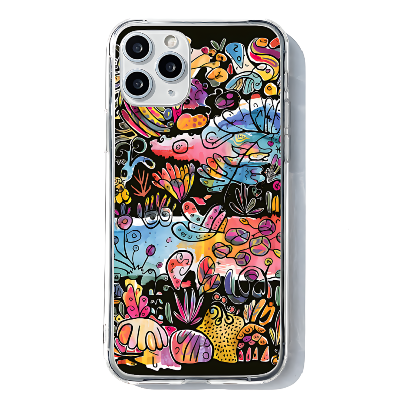 Hidden Gems Mysteriously black Phone Case